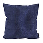 Corduroy Donkerblauw Kussenhoes | 45x45 cm | Polyester