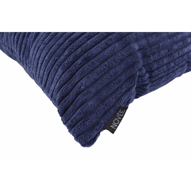 Corduroy Dunkelblau Kissenbezug | 45x45 cm | Polyester