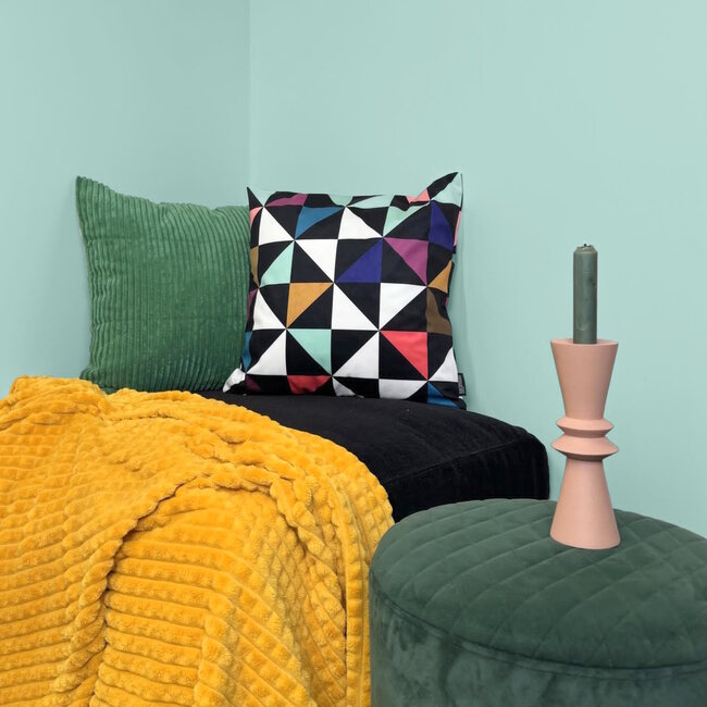 Sierkussen Corduroy Groen | 45 x 45 cm | Polyester