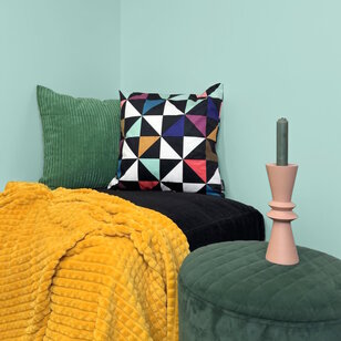 Corduroy Groen Kussenhoes | 45x45 cm | Polyester