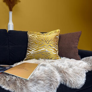 Yellow Tiger Kussenhoes | 45x45 cm | Jacquard/Polyester