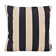 Streep Zwart/Beige Kussenhoes | 45x45 cm | Katoen/Polyester