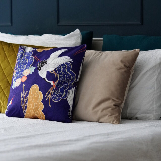 Velvet Beige Kussenhoes | 45x45 cm | Polyester