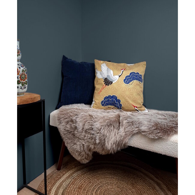 Corduroy Donkerblauw | 45 x 45 cm | Kussenhoes | Polyester