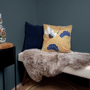 Sierkussen Corduroy Donkerblauw | 45 x 45 cm | Polyester