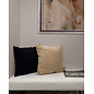 Corduroy Schwarz Kissenbezug | 45x45 cm | Polyester