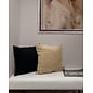 Corduroy Zwart Kussenhoes | 45x45 cm | Polyester