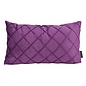 Velvet Cross Paars Kussenhoes | 30x50 cm | Velvet/Polyester