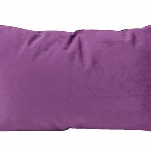 Velvet Cross Paars Kussenhoes | 30x50 cm | Velvet/Polyester