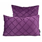 Velvet Cross Paars Kussenhoes | 30x50 cm | Velvet/Polyester