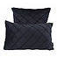Velvet Cross Schwarz Kissenbezug | 45x45 cm | Samt/Polyester