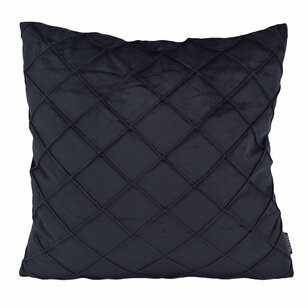 Velvet Cross Zwart Kussenhoes | 45x45 cm | Velvet/Polyester