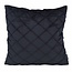 NOVÉE Velvet Cross Zwart Kussenhoes | 45x45 cm | Velvet/Polyester