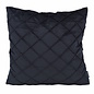 Velvet Cross Zwart Kussenhoes | 45x45 cm | Velvet/Polyester