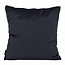 Velvet Cross Schwarz Kissenbezug | 45x45 cm | Samt/Polyester