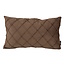 Velvet Cross Bruin | 30 x 50 cm | Kussenhoes | Velvet/Polyester