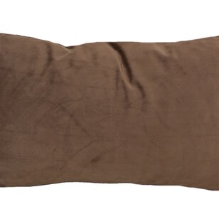 Velvet Cross Braun Kissenbezug | 30x50 cm | Samt/Polyester