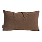 Velvet Cross Bruin Kussenhoes | 30x50 cm | Velvet/Polyester