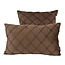 Velvet Cross Bruin | 30 x 50 cm | Kussenhoes | Velvet/Polyester