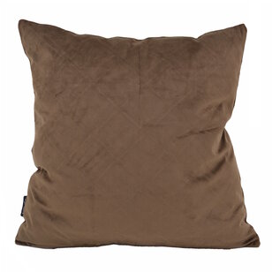 Sierkussen Velvet Cross Bruin | 45 x 45 cm | Velvet/Polyester