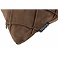 Sierkussen Velvet Cross Bruin | 30 x 50 cm | Velvet/Polyester