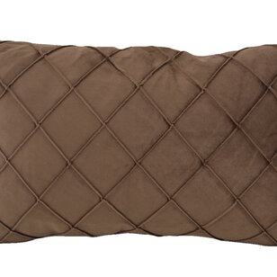 Sierkussen Velvet Cross Bruin | 30 x 50 cm | Velvet/Polyester