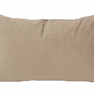 Velvet Cross Taupe Kussenhoes | 30x50 cm | Velvet/Polyester