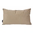 Velvet Cross Taupe Kissenbezug | 30x50 cm | Samt/Polyester