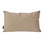 Velvet Cross Taupe Kussenhoes | 30x50 cm | Velvet/Polyester