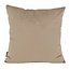 Velvet Cross Taupe Kussenhoes | 45x45 cm | Velvet/Polyester