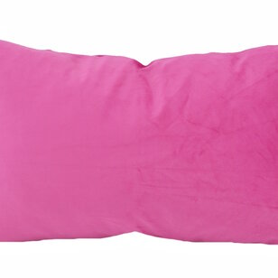 Sierkussen Velvet Cross Roze | 30 x 50 cm | Velvet/Polyester