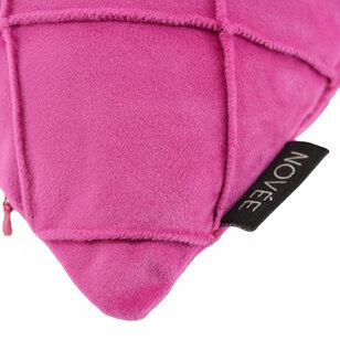 Sierkussen Velvet Cross Roze | 30 x 50 cm | Velvet/Polyester
