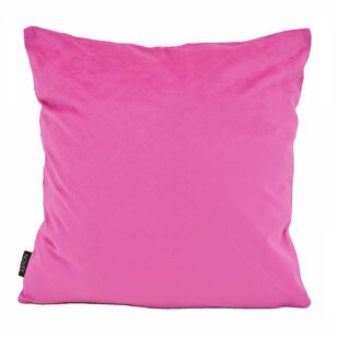 Velvet Cross Rosa Kissenbezug | 45x45 cm | Samt/Polyester