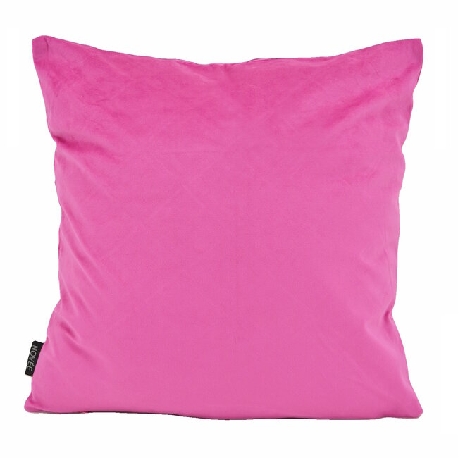 Velvet Cross Roze | 45 x 45 cm | Kussenhoes | Velvet/Polyester