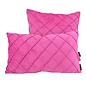 Velvet Cross Roze Kussenhoes | 45x45 cm | Velvet/Polyester
