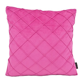 NOVÉE Velvet Cross Rosa Kissenbezug | 45x45 cm | Samt/Polyester