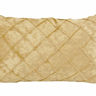 Sierkussen Velvet Cross Goud | 30 x 50 cm | Velvet/Polyester