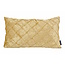 Velvet Cross Goud Kussenhoes | 30x50 cm | Velvet/Polyester