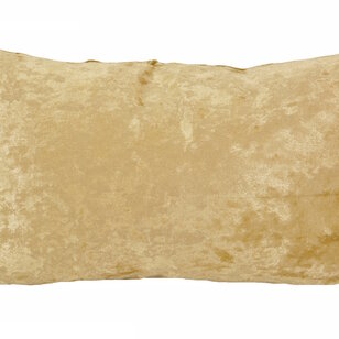 Velvet Cross Goud Kussenhoes | 30x50 cm | Velvet/Polyester