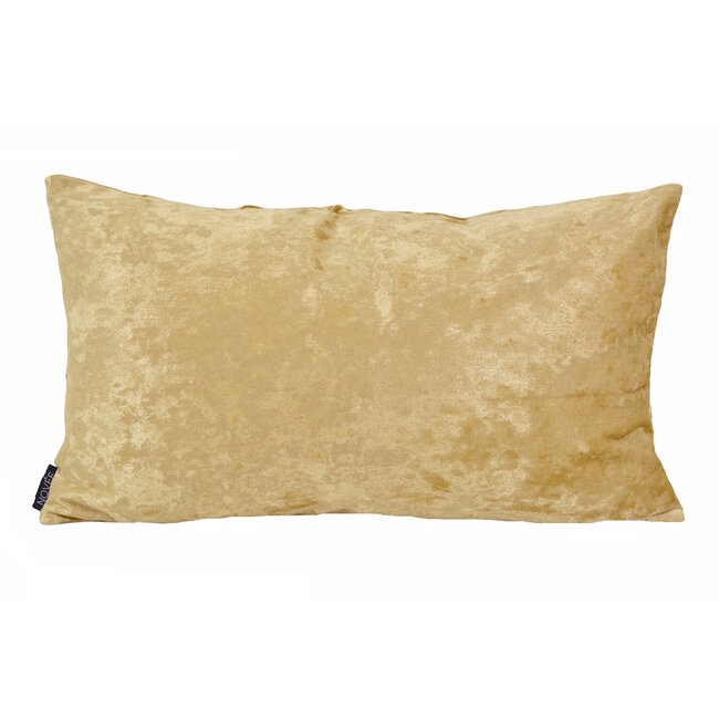 Velvet Cross Gold Kissenbezug | 30x50 cm | Samt/Polyester