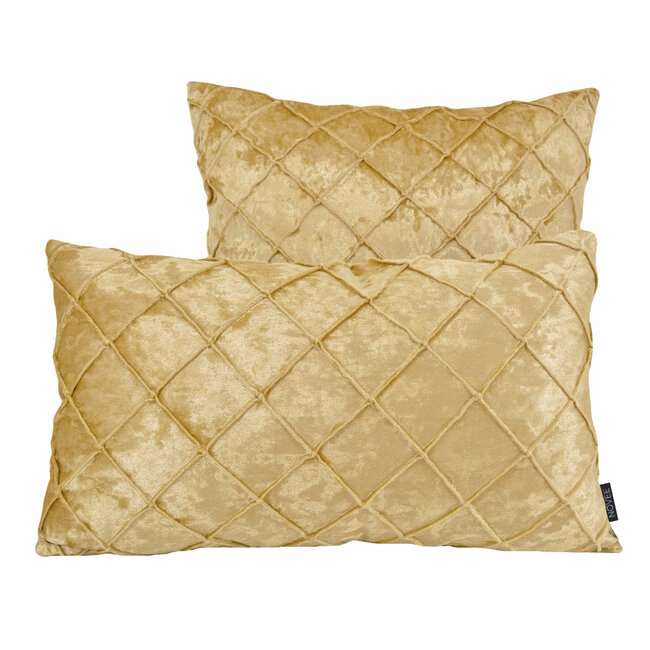 Velvet Cross Gold Kissenbezug | 30x50 cm | Samt/Polyester