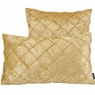 Sierkussen Velvet Cross Goud | 45 x 45 cm | Velvet/Polyester