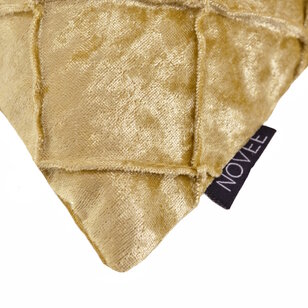 Sierkussen Velvet Cross Goud | 45 x 45 cm | Velvet/Polyester