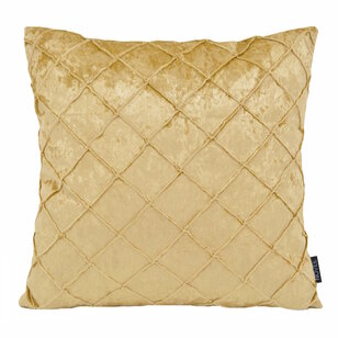 Sierkussen Velvet Cross Goud | 45 x 45 cm | Velvet/Polyester
