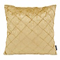 Sierkussen Velvet Cross Goud | 45 x 45 cm | Velvet/Polyester