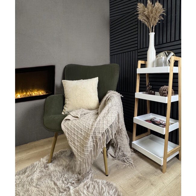 Sierkussen Corduroy Beige | 45 x 45 cm | Polyester