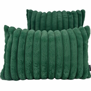 Rosie Rib Groen Kussenhoes | 30x50 cm | Polyester