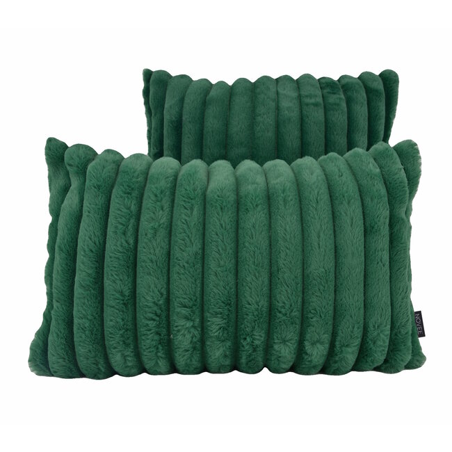 Rosie Rib Groen Kussenhoes | 30x50 cm | Polyester