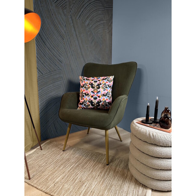 Fusion Flowers #2 Kussenhoes | 45x45 cm | Katoen/Polyester