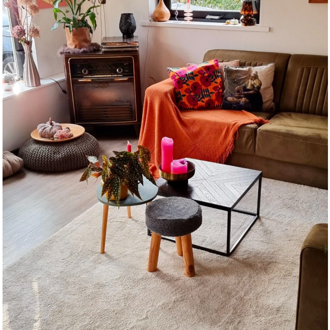 Sierkussen Fusion Flowers #3 | 45 x 45 cm | Katoen/Polyester